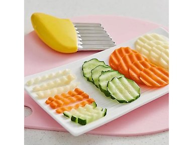 CUCHILLO CORTE ONDULADO PARA PAPAS FRITAS Y VERDURAS X 2 UNIDADES - 5