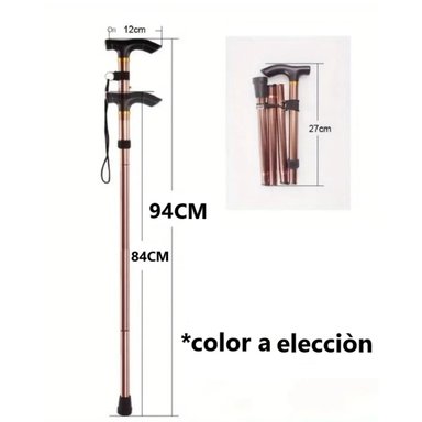 BASTÓN PLEGABLE CON AGARRE ERGONÓMICO – IDEAL PARA MOBILIDAD DIARIA - 4