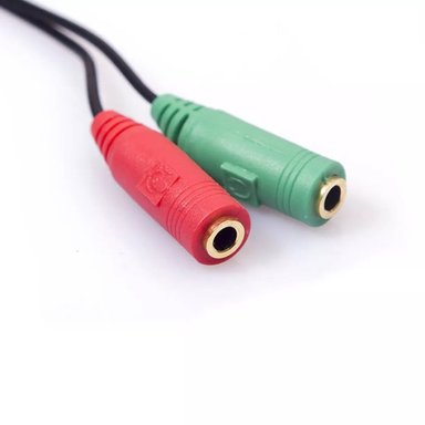 ADAPTADOR DIVISOR DE AUDIO Y MICRÓFONO JACK 3.5MM 1 MACHO A 2 HEMBRAS - 2