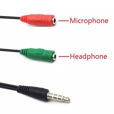ADAPTADOR DIVISOR DE AUDIO Y MICRÓFONO JACK 3.5MM 1 MACHO A 2 HEMBRAS - 3