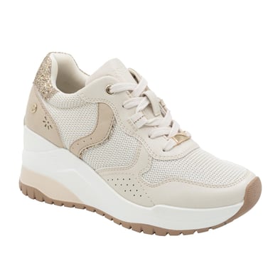 ZAPATILLA MUJER STHEF CASUAL BEIGE 8273 - 1