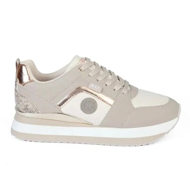 ZAPATILLA MUJER STHEF URBANA BEIGE 7916 - 1