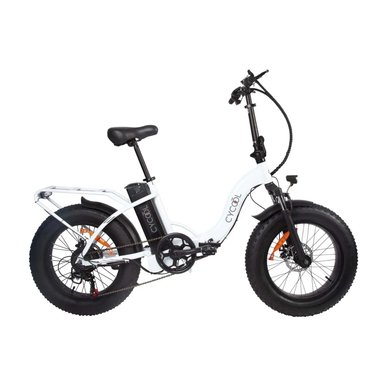E-BIKE CYCOOL EWILD20W/1005 CON TIMON PLEGABLE, INC. BATERIA, CARGADOR Y LLAVES (MODELO BLANCO) - 3