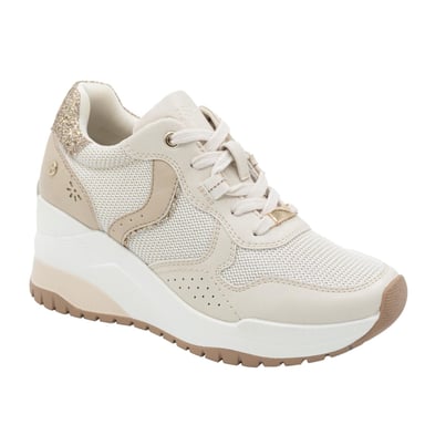 ZAPATILLA MUJER STHEF CASUAL BEIGE 8273 - 1