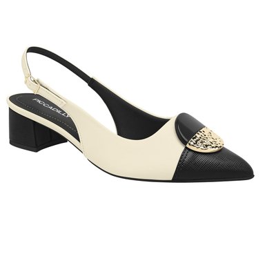 ZAPATO JOANETE MUJER PICCADILLY OFF WHITE/PRETO 73909100000002 - 1