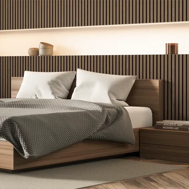 DECORACION PARED DECORPLAS WPC MARRÓN WALL PANEL COÑAC INTERIORES - 2