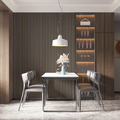 DECORACION PARED DECORPLAS WPC MARRÓN WALL PANEL COÑAC INTERIORES - 4