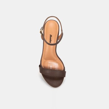 SANDALIAS CASUALES MUJER BATA MARRÓN - 4