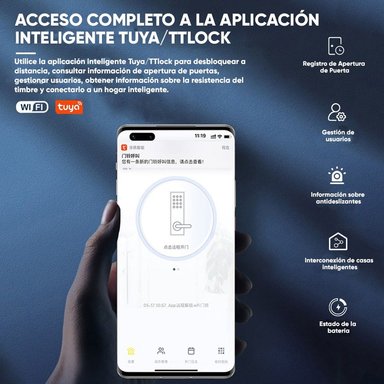CERRADURA INTELIGENTE GRANDE 5 MODOS+ ASESORÍA INSTALACIÓN - 7