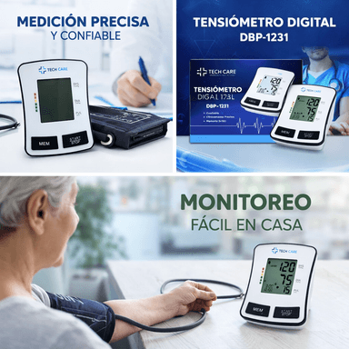 TENSIÓMETRO DE BRAZO DIGITAL TECH CARE - 1