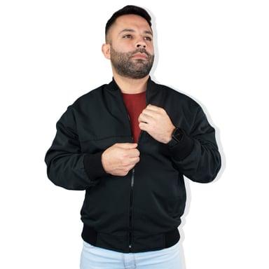 CASACA LEGANT HOMBRE CUELLO TEJIDO - NEGRO XXXL - 3
