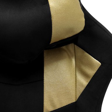 Silla Gamer Extingtion Sapp Gamuza-Cuerina Color Dorado - 5