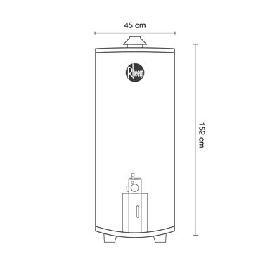 TERMOTANQUE 152L RHEEM GN - 5
