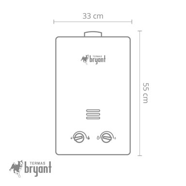 TERMA GN 10 L BRYANT A GAS TIRO NATURAL | BLANCO - 5