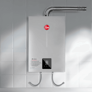 TERMA A GAS RHEEM 21L GAS LICUADO GLP TIRO FORZADO - 2