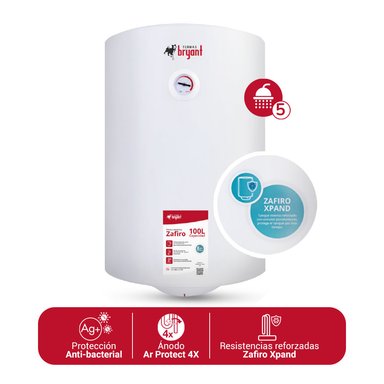 TERMA ELÉCTRICA 100 L ZAFIRO BRYANT XPAND MAYOR DURACIÓN - 4