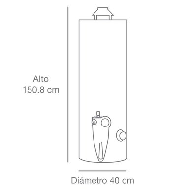 TERMOTANQUE 114 L GLP - 4