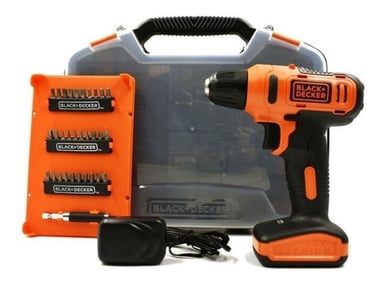 TALADRO ATORNILLADOR 3/8' 12V + 31 ACCESORIOS BLACK Y DECKER LD12SC-B2C - 1