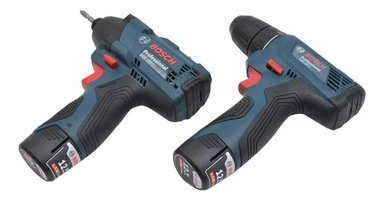 ATORNILLADOR DE IMPACTO 1/4' HEX + TALADRO ATORNILLADOR 3/8' 12V + 2 BAT Y CARG BOSCH - 3