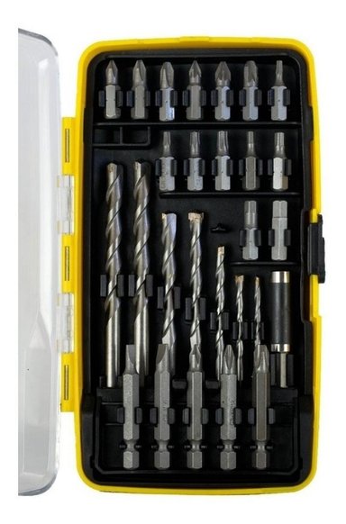 ACCESORIO HERRAMIENTA 27 PIEZAS STANLEY JUEGO COMBINADO STA4310 PARA PERFORAR Y ATORNILLAR - 2
