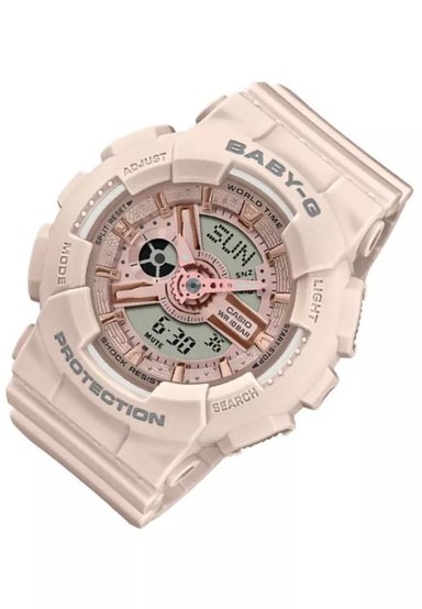 RELOJ CASIO MUJER ANÁLOGO ACUATICO BA-110XCP-4A BABY-G - 6