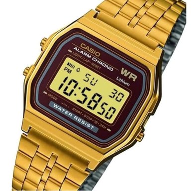 RELOJ DIGITAL UNISEX A159WGEA-5DF CASIO DORADO CLASICO - 2