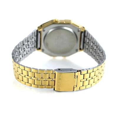 RELOJ DIGITAL UNISEX A159WGEA-5DF CASIO DORADO CLASICO - 4