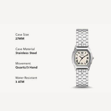 RELOJ ANALOGICO MUJER ES5363 FOSSIL PLATEADO CASUAL 1031013 - 6