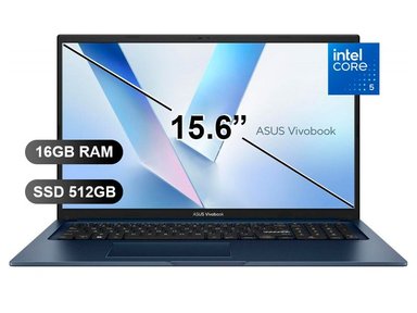LAPTOP ASUS VIVOBOOK15 X1504VA-BQ4055, I5-120U, 16GB RAM, 512GB SSD, SIN WINDOWS, 15.6' - 1