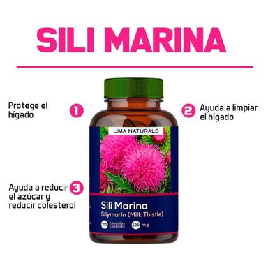 PACK CÁPSULAS LIMA NATURALS COLÁGENO AGUAJE Y BIOTINA COMPRIMIDOS 100 UNIDADES + SILIMARINA 100 UNIDADES - 3