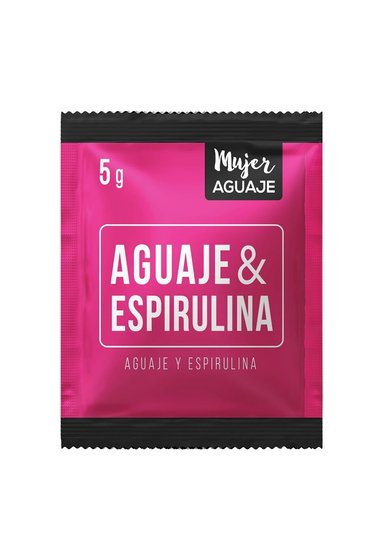 ESPIRULINA Y AGUAJE CAJA DE 30 SACHETS DE 5G C/U MUJER AGUAJE - 3