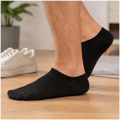 PACK X12 PARES DE MEDIAS TALONERAS PARA HOMBRE TRANSPIRABLES TALLA 40-45 - 4
