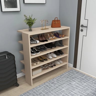 ZAPATERA R&R MUEBLES YUNA MARRÓN CLARO MODERNA - 1