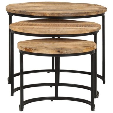MESA LATERAL R&R MUEBLES MIMZY MARRÓN 60X60CM MODERNO TRIPLE RYR MUEBLES - 2