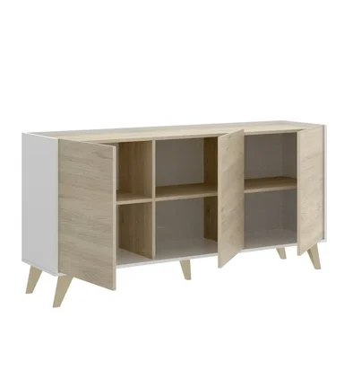 APARADOR R&R MUEBLES MAE MINIMALISTA DUNA MULTICOLOR BLANCO - 3