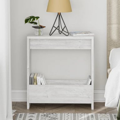 MESA LATERAL R&R MUEBLES RUPIA BLANCO 20X55CM ORGANIZADORA ROBLE RYR MUEBLES - 2