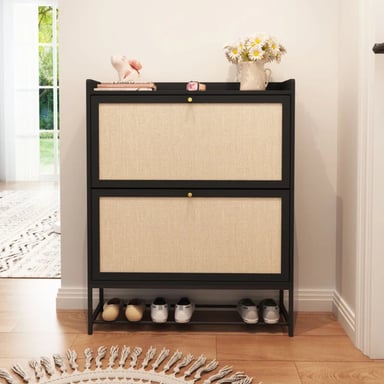 ZAPATERA R&R MUEBLES RENDON NEGRO MODERNA - 1