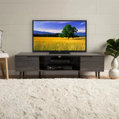 MUEBLE PARA TV R&R MUEBLES CAROL 55' MODERNO GRIS - 1