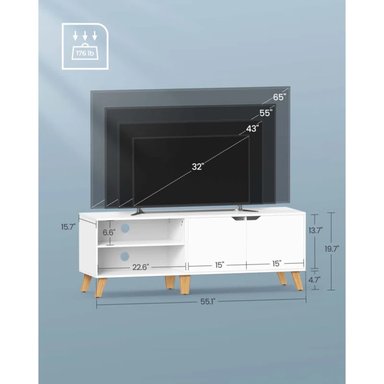 MUEBLE PARA TV R&R MUEBLES EMILIA 55' VINTAGE MODERNO - 5