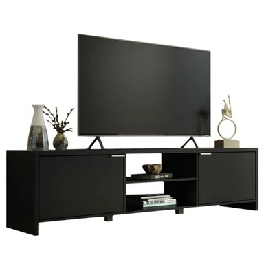 MUEBLE PARA TV R&R MUEBLES JADER 55' MODERNO NEGRO - 2