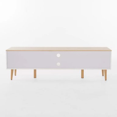 MUEBLE PARA TV R&R MUEBLES CAROL 55' MODERNO Y DUNA BLANCO - 5
