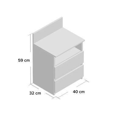 VELADOR R&R MUEBLES MODERNO NATSUMI BLANCO - 3