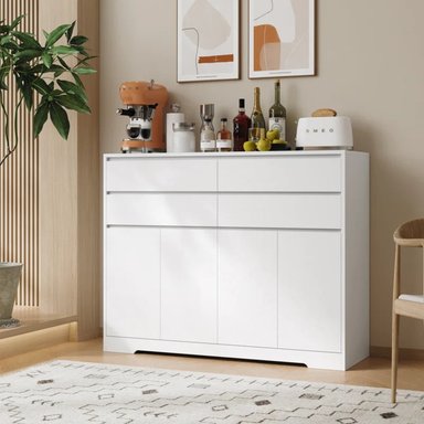 APARADOR R&R MUEBLES BLANCO VAJILLERO YUNSU - 3