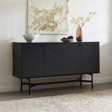APARADOR R&R MUEBLES NEGRO MODERNO MARVIN - 1