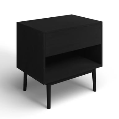 VELADOR R&R MUEBLES MESA NOCHE MERLY NEGRO - 2