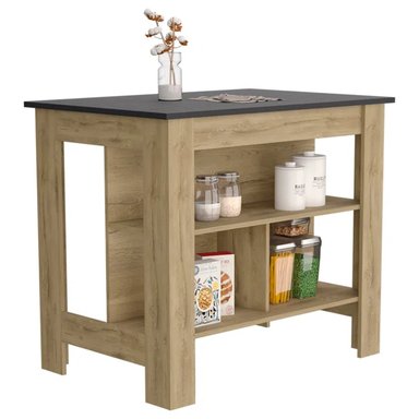 MUEBLE DE COCINA R&R MUEBLES SATO MODERNO MARRON RYR MUEBLES - 2