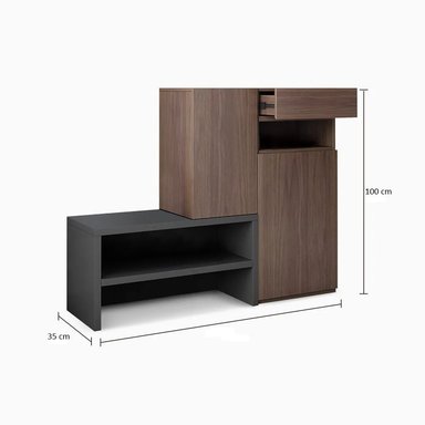 ZAPATERA R&R MUEBLES TAKAO MULTICOLOR MODERNA - 3