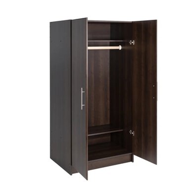 ROPERO R&R MUEBLES CRETIA MODERNO 2 PUERTAS MARRON - 2