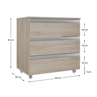 GABINETE DE BAÑO CHINATSU MARRÓN RYR MUEBLES - 3