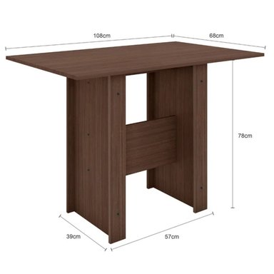 COMEDOR PARA 4 PERSONAS SACHI MARRÓN RYR MUEBLES - 2